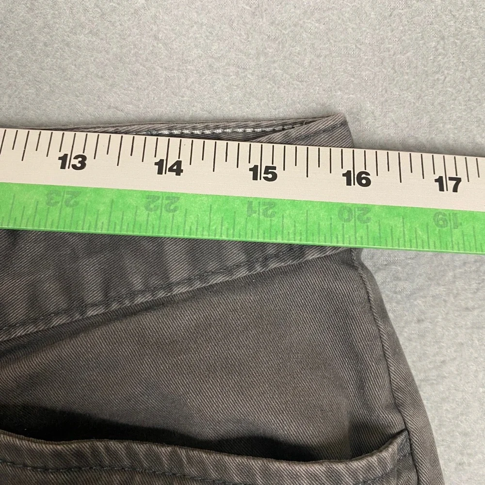 Eddie Bauer Legendwash Stretch Curvy‎ Fit Chino Shorts Petite Women P10 Gray